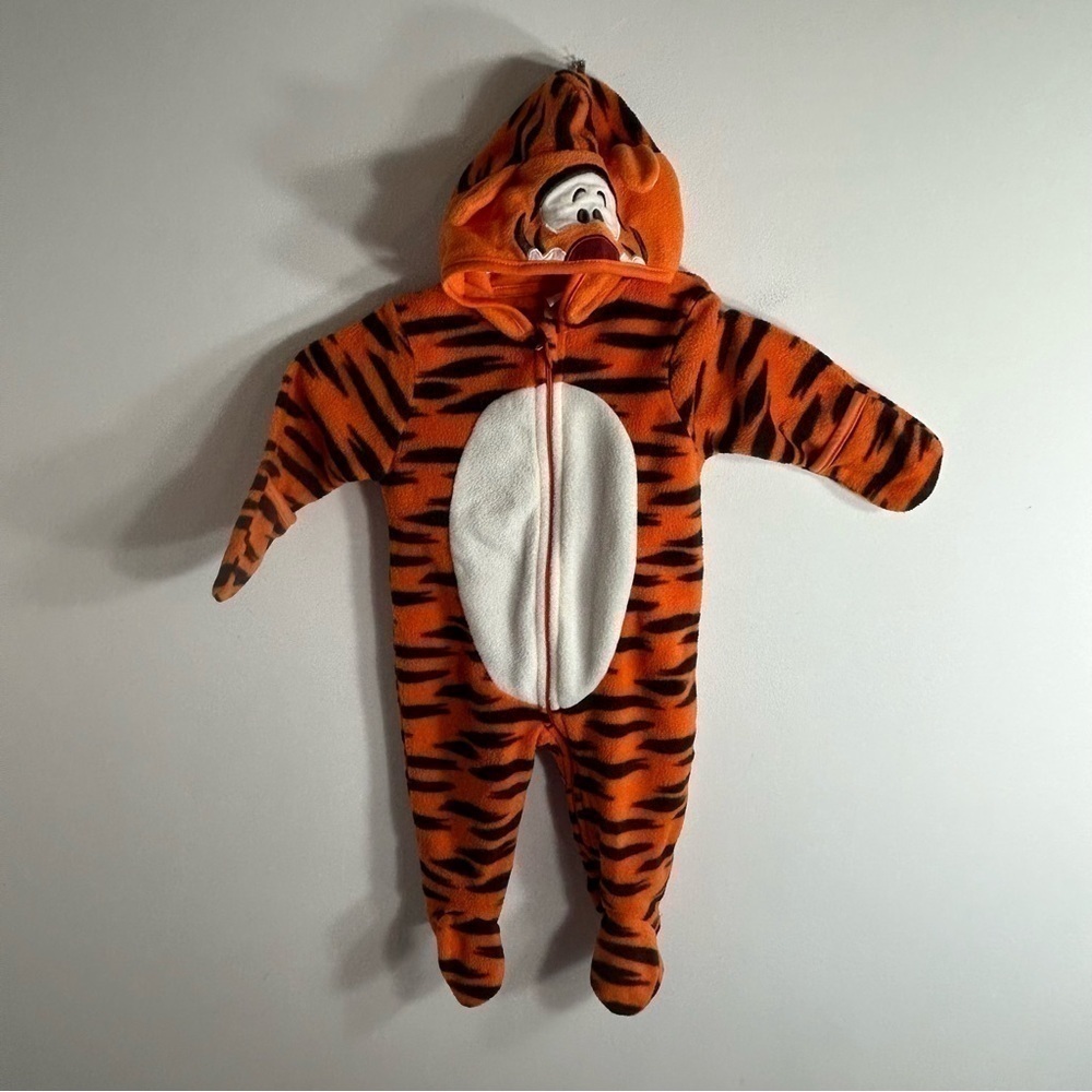 Disney Tigger Fleece Body Suit 3-6 mos Costume Winnie the Pooh Onesie One Piece